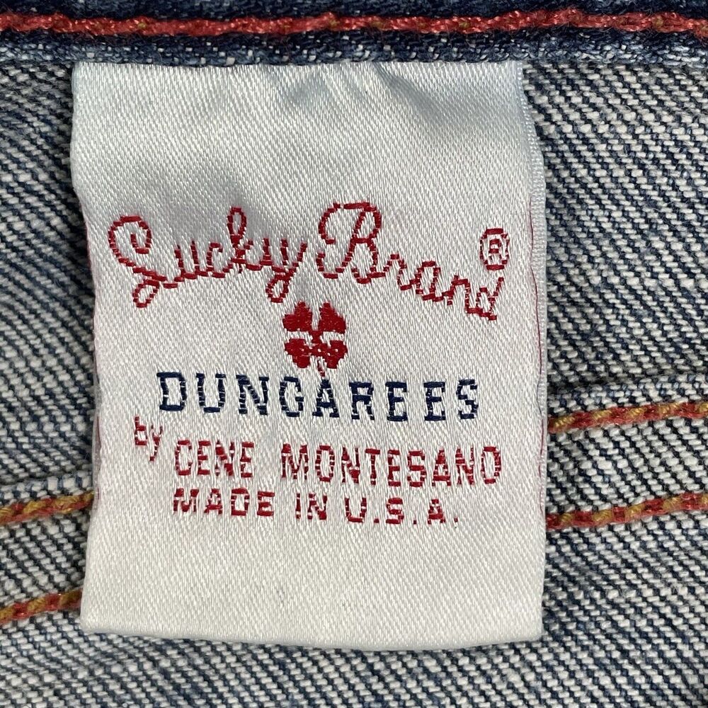 Vtg Lucky Brand Dungarees Jeans Women 6/28 made in USA boot flare Gene Montesano - Picture 7 of 7